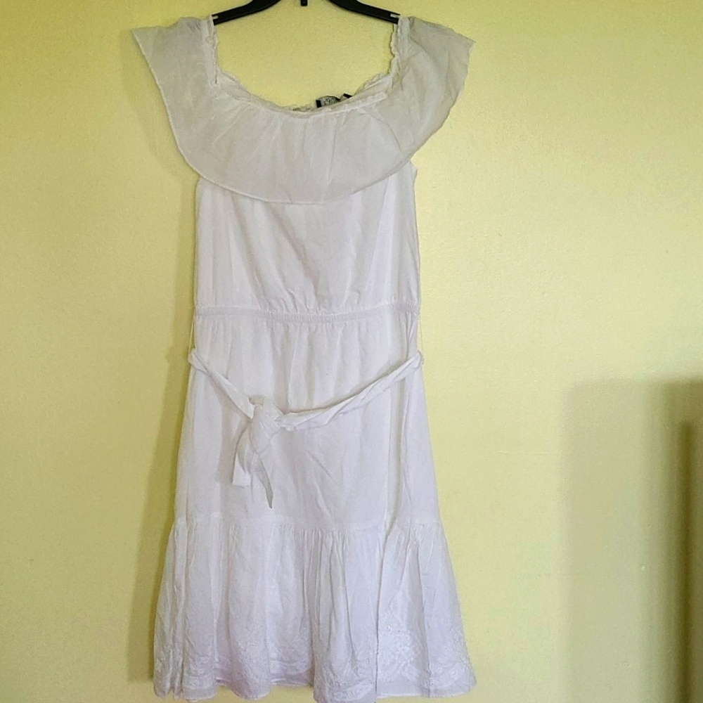 Lauren Ralph Lauren White Cotton Summer Dress